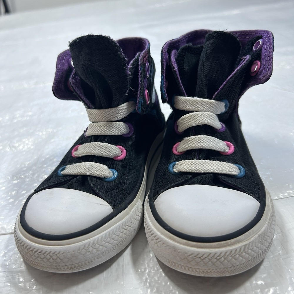 Converse Chuck Taylor All Star Fold Down Stars High Top Toddler Shoes Size7